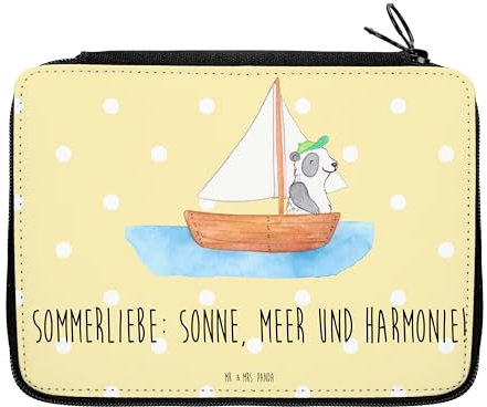 Mr. & Mrs. Panda Federmappe Sommerliebe - Geschenk, Bestückte Federmappe, Lange Tage, handgefertigt, Kind, Sommerzeit, Kinder Federmappe, Wetter