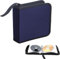 STOUCLA Borsa per CD, Custodia Blu per Dischi CD Dvd per 40 Dischi, Custodia per CD per Auto e casa