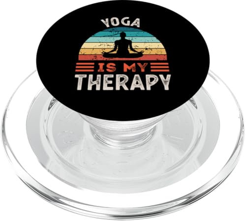 Yoga ist meine Therapie Lustig PopSockets PopGrip für MagSafe