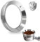 Anillo dosificador de café de 54mm, Embudo Dosificador Espresso Acero Inoxidable 304, Embudo Portafiltro Con Magnético, Anillo Dosificador Café, Herramientas Barista Compatible Con Portafiltro 54mm