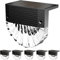 FIFlying Luces Solares Led Exterior Jardin, 6 Piezas Luz Solar Exterior, IP65 Impermeable Focos Led Solares, 3 Modelos Luz Solar Jardin, Auto ON/OFF Luces Solares para Valla Patio Escaleras Escalones