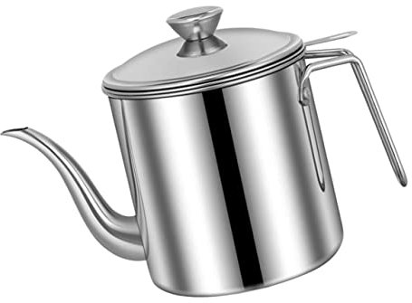 LAPYAPPE Contenitore Per Cucina in Acciaio 1,8l Dispenser Multifunzione Per Condimenti Filtro Per Casa Bar Ristorante e Buffet