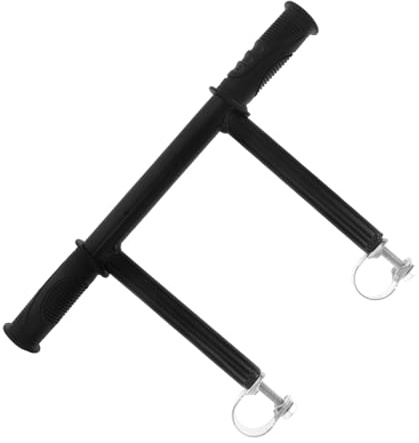 MAGICLULU Kinderwagen Schwarz aus Edelstahl und Kunststoff Höhenverstellbar Armlehnenhalterung zur Entlastung Stilvolles Design für Spaziergänge und Weitere Aktivitäten
