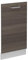 Vicco Geschirrspülblende R-Line, Geschirrspüler Fronttür, Edelgrau, 45 cm ohne Arbeitsplatte
