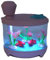Faux Aquarium de Poisson Mini-Aquarium, Faux Aquarium Lampe Décorative, Lampe à Aquarium en Mouvement Décoratif de Poisson Tropical Artificiel (Rose)
