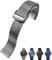 SCWZZWSY 20 mm Titanium Stahl Uhrenband Mesh Faltschnalle Uhrengurt für Omega 007 für Herren Armband