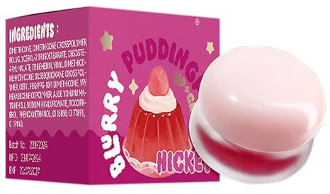 Lip Pudding Pot, 2 In 1 Lipstick Matte Blush,Jelly Lip PasteMatte,Multi-Use Soft Matte Velvet Finish, Makeup Blush for Women (D)