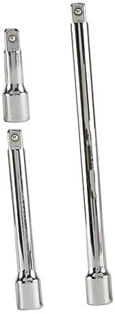 SHINEOFI 3Pezzi Barre Estensione Cromato Prolunghe Rigide e Wobble per Avvitatore Elettrico Lunghezze Compatibile con Trapano