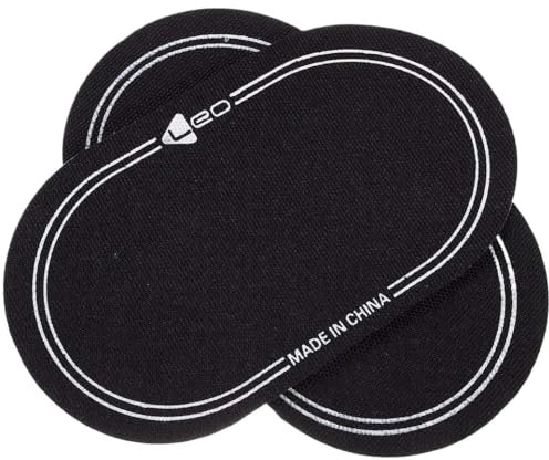 DPLBAZHC 2pcs trommelhautschutz stärken doppelschritt Patches kompatibel mit bass Trommel Percussion zubehör(White)