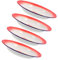TOPBATHY 4 Pièces Assiettes Vintage Enamel Assiettes Ronde pour Repas de Famille Barbecue Camping Résistantes Chaleur