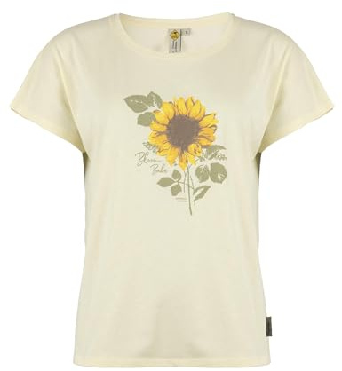 ROADSIGN australia Damen T-Shirt floraler Frontprint, weiche Baumwolle, leger geschnitten