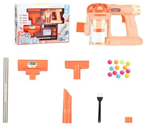Aspiradora de juguete para niños – Máquina de limpieza de juegos de rol para niños, dispositivo de juego de rol para las tareas domésticas, modelo ligero de una barredora de suelo | Juguete de
