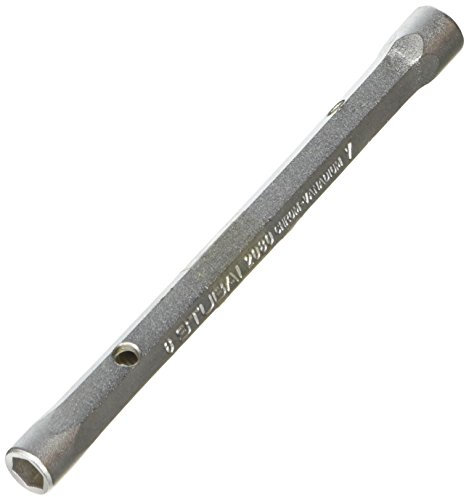 Stubai 20800607 Forged/Chrome-Plated Din 896A Tubular Box Spanner, Silver, 6 x 7 mm