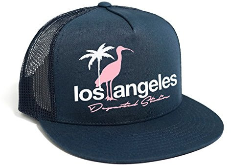 DEPARTED Herren Mesh Trucker Hat mit Print/Aufdruck - Snapback Cap - No. 21, Coastal Navy