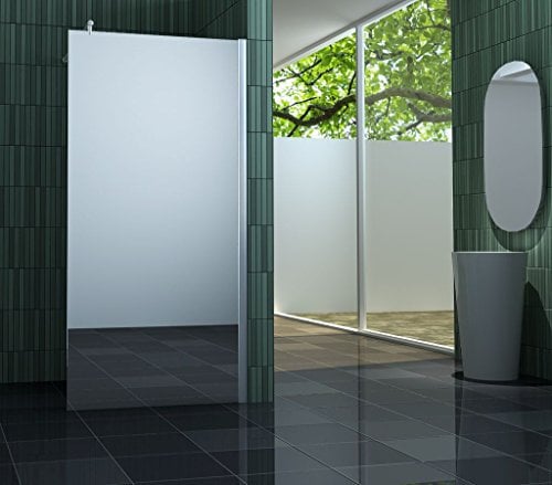 10 mm Spiegelglas Duschtrennwand FREE-MIRROR 100 x 200 cm