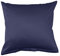 Lorena Uni Classic Mako-Satin Kissen Bezug einfarbig Baumwolle (Marine, 40 cm x 40 cm)