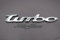 3D Turbo Emblem ABS Kunststoff mit Schaumstoff-Kleberückseite Badge von VmG-Store (Chrom)