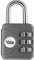 Yale Lucchetto da viaggio a combinazione YP1/28/121/1G grigio, 21 mm, ideale per borse e valigie