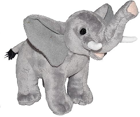 Wild Republic Wild Calls Elefant, Elektronisches Kuscheltier, Spielzeug für kleine Kinder, Stofftier mit Funktion, Mädchen-Geschenke, Authentische Tiergeräusche für Kinder, 20 cm