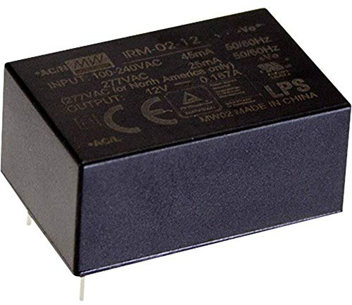 Mean Well IRM-02-15 AC/DC-Printnetzteil 15 V/DC 133mA 2W