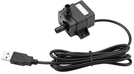 5V USB DC bomba de agua sumergible, fuente de tanque de peces de acuario sin cepillo Acuario impermeable fuentesBombas