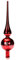 com-four® Weihnachtsbaumspitze glänzend - Christbaumspitze aus echtem Glas für Weihnachten - Tannenbaumspitze für den Christbaum, 28 cm