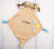 Schmusetuch bestickt mit Namen Schnuffeltuch Kuscheltuch Tolle Geschenkidee ! (Beige - Hund 8460)