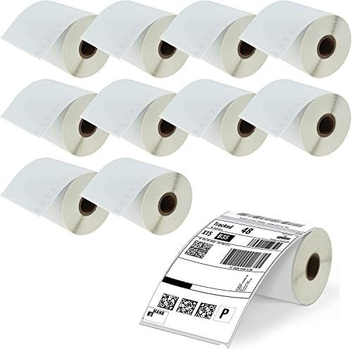 Senelux S0904980 -Etiketten, 104 mm x 159 mm, extra gro脽, kompatibel mit Dymo LabelWriter 4XL, 10 Rollen