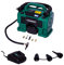 VONROC Akku-Kompressor VPower - 20V Akku und 12V Zigarettenanzünder-Stecker – Max. Arbeitsdruck 11 bar - Inkl. 8-teiligem Zubehör - Inkl. 1x 4.0Ah Akku und Ladegerät