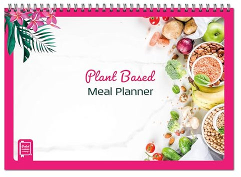 Perfect Planner Company - Plant-Based Weekly Meal Planner - A4 Spiral Bound Pad - Vegan Meal Planner & Nutrition Tracker - Shopping List & Freezer Section - 100gsm FSC Paper