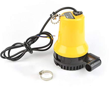 MOC, pompa sommersa per acqua sporca, 24 V CC, max. 8000 l/h, dimensioni sospese 25 mm, pompa per laghetto e acqua sporca