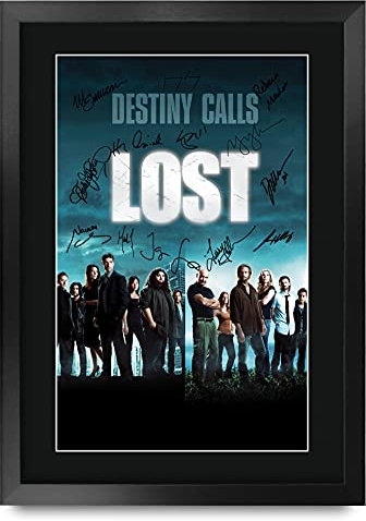 HWC Trading FR A3 Lost Gifts gedrucktes signiertes Autogramm-Poster für TV-Erinnerungsstücke, A3, gerahmt