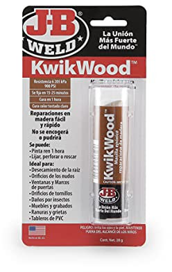 J-B Weld 8257SPA - Barre à Bois - Mastic Reconstructeur - Bicomposant - Résine - Maison - Trous - Cadres - Meubles - Fissures - Réparations - Plusieurs surfaces - 57gr