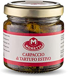 Moretti® Tartufo Estivo Fresco In Vasetto da 80 grammi, Tartufo Nero a Fette In Olio Extravergine D'Oliva, Senza Conservanti, Prodotto In Italia