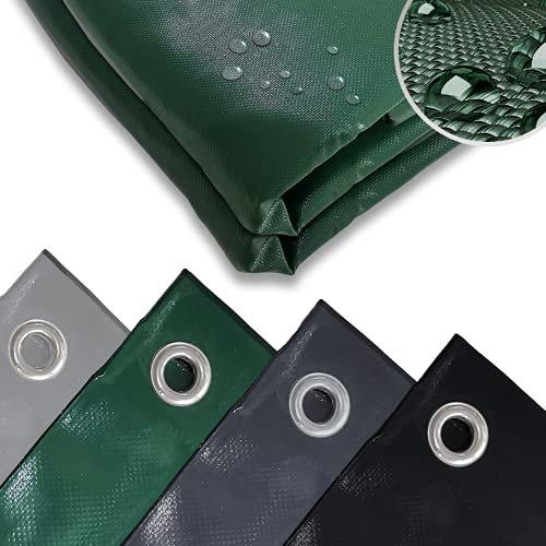 Abdeckplane - 4,90€/m², 650 g/m², 2x3m / 4x3m / 4x5m / 4x6m / 4x7m / 4x8m / 5x6m / 5x8m, Wasserdicht & Reißfest, mit Ösen, Farbwahl, PVC-Schutzplane, LKW Plane Gewebeplane, Regenplane, Gartenplane