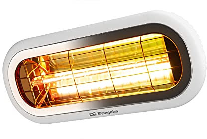 Orbegozo PHF 55 - Estufa de infrarrojos para Interior y Exterior, IP-65, Radio 3 metros, Inclinación regulable, Cable 2 metros, 2000 W