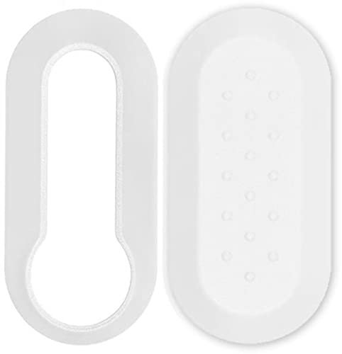 Autoschlüsseletui kompatibel mit Fiat 500L 500 Panda Punto Stilo Lancia Delta weiße Farbe