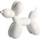 Modern Skulptur Dekofigur Ballon Hund Harz Statue, Kunst Ballon Hund Tier Statue Dekofigur Tischdeko, Kreativität Harz Ballon Hund Handwerk Geschenk Für Desktop Wohnzimmer Kuchen Bäckerei (Weiß)