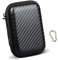 Funda portátil para auriculares, funda de transporte para auriculares con hebilla de senderismo, resistente a golpes y caídas, auriculares, disco duro móvil y banco de energía (grande)