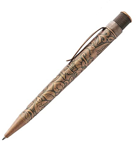 Retro 1951 Smithsonian Collection, Rollerball Pen, Woodland Hummingbird and Flowers by Dr Shirley Brauker (SRR-2202)