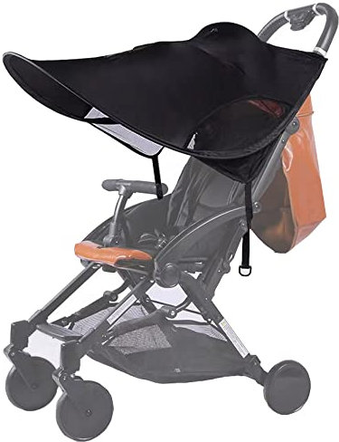 Sonnensegel Kinderwagen mit UV Schutz 50+ Universal Verstellbar Sonnenverdeck Wasserdicht Infant Kinderwagen sonnenschutz kinderwagen für Baby Buggys Kinderwagen Sonnendach Sonnenrollo