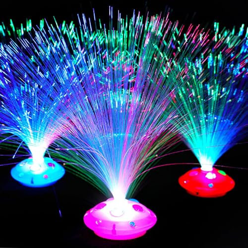 OSALADI 12st Bunte Lichtwellenleiter Led-glasfaser-Stick Faserlampe Mit Farbwechsel Faser Licht Faseroptisches Licht Faseroptische Lampe Party-ambientelicht Plastik Batterie Einstellbar