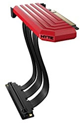 HYTE Câble Riser PCIe 4.0 200 mm Rouge pour PC Vertical Carte Graphique Installation