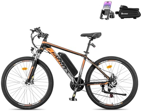 Fafrees Bicicleta eléctrica para Adultos de 26 250W, Bicicleta de montaña eléctrica con batería de extraíble de 36V/10Ah, ebike de 21 Vel con Control de aplicación, 25KM/H