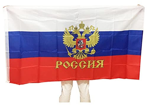 Flagge Russland Flagge 27 * 18 * 2 90 * 150cm Russland Nationalflagge Polyester Flaggenbanner für Büroaktivitäten Festival Home Decor Russland Landesflagge