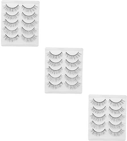Beavorty 15pares Pestañas Postizas Para Mujeres Efecto Natural y Volumen Para Bodas Fotografía y Fiestas