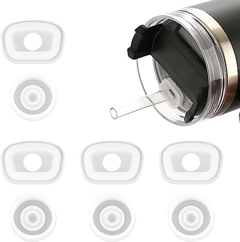 8 Tapón de Derrame para Stanley, Tapón Silicona a Prueba Derrames para vaso Stanley de 40 oz con Asa Tapón De Fugas de 30 oz para Stanley Cup Quencher H2.0 Flowstate Accesorios