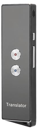 Sprachübersetzer 144 Sprachen Übersetzung, Zwei Wege Übersetzung, intelligenter Sprachübersetzer 99% Genauigkeitsrate Mobile Verbindung Synchronisierte Textanzeige für Übersetzung (Schwarz)