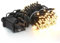 The Christmas Workshop 73529 300 Vintage Gold LED Chaser Christmas Lights/Indoor & Outdoor Fairy Lights / 20.9 Metres/Timer Function / 8 Light Modes