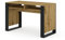 Schreibtisch Mondi 120x55x75 cm - Haushaltsbüro - Computertisch Laptop-Tisch - Home Office- Schreibtisch mit Zwei Regalen (Artisan Eiche/Schwarz Matt)